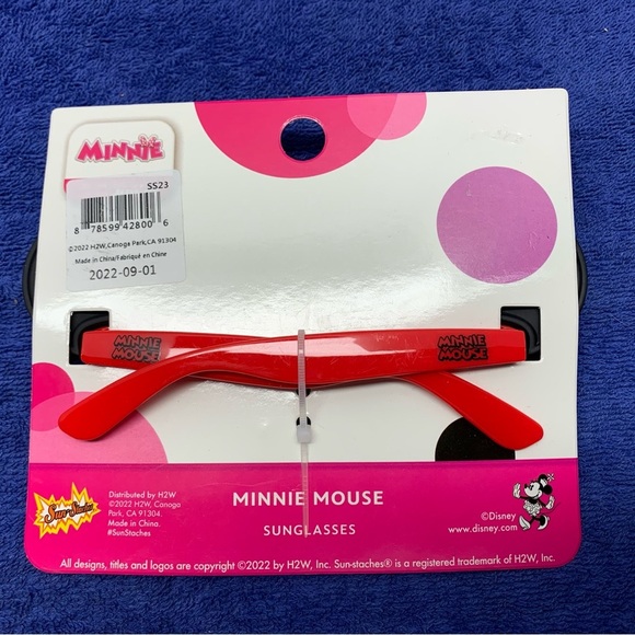 Minnie Mouse Shades Sunglasses Disney Junior Costume - 100% UV Protection - Picture 2 of 3